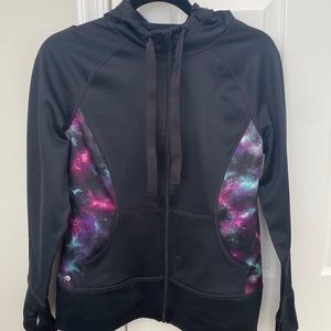 Zip Up Athletic Wear Hooded Sweatshirt